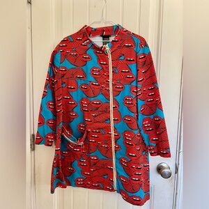 Nooworks art teacher tunic dress in Mouths, 2xl